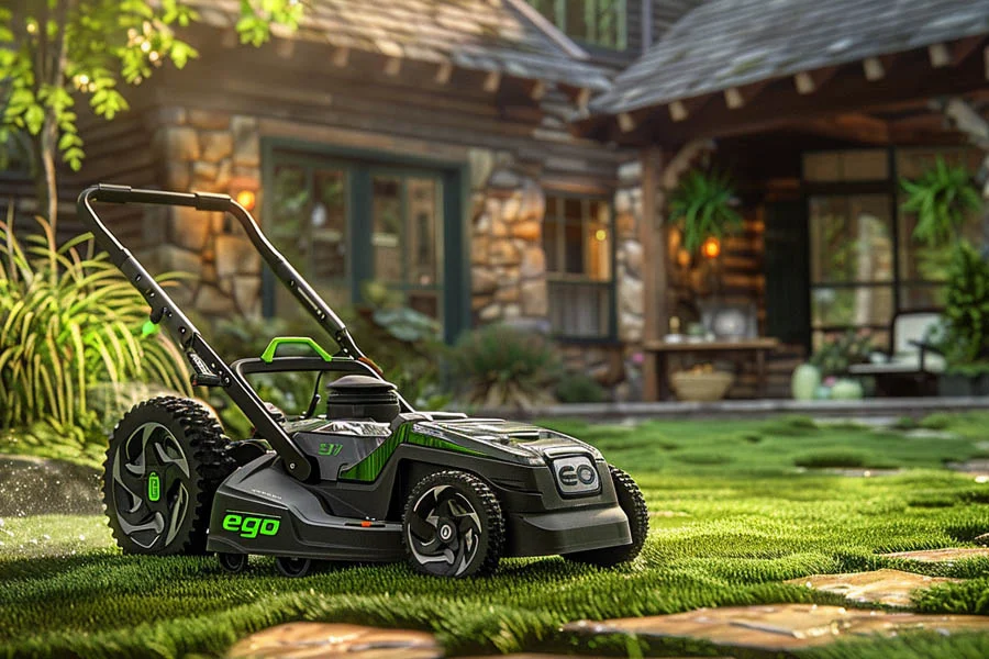 electric mulching mower